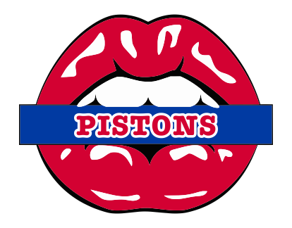 Detroit Pistons Lips Logo vinyl decal